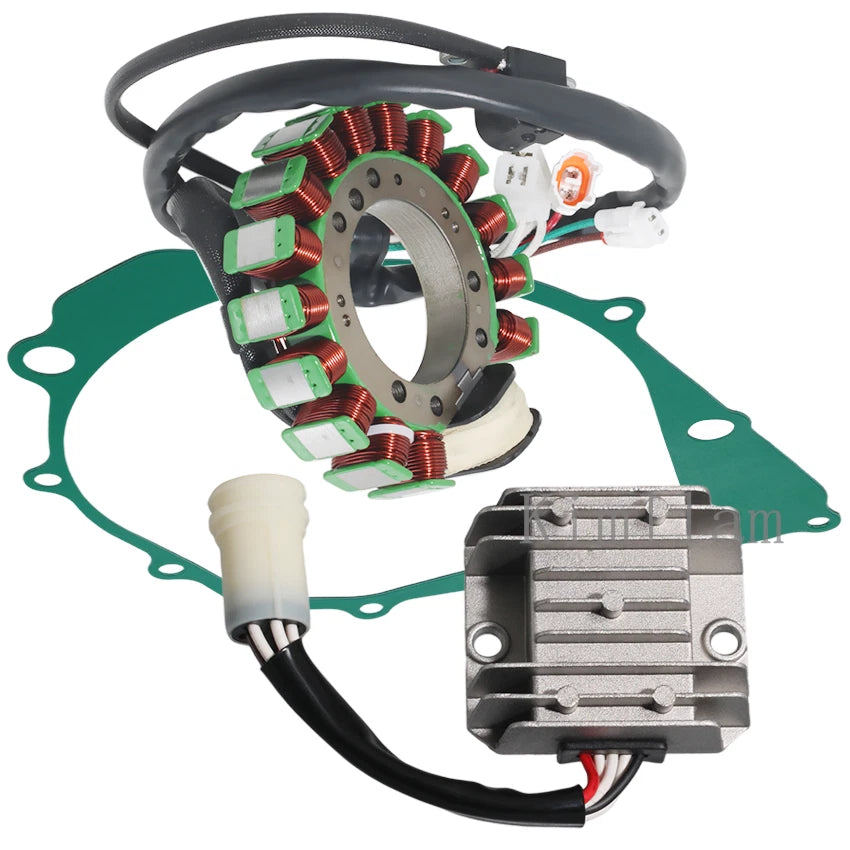 Stator Coil, Regulator, Gasket for Yamaha YFM350ER Moto-4 350 (1995) 3HN-85510-10