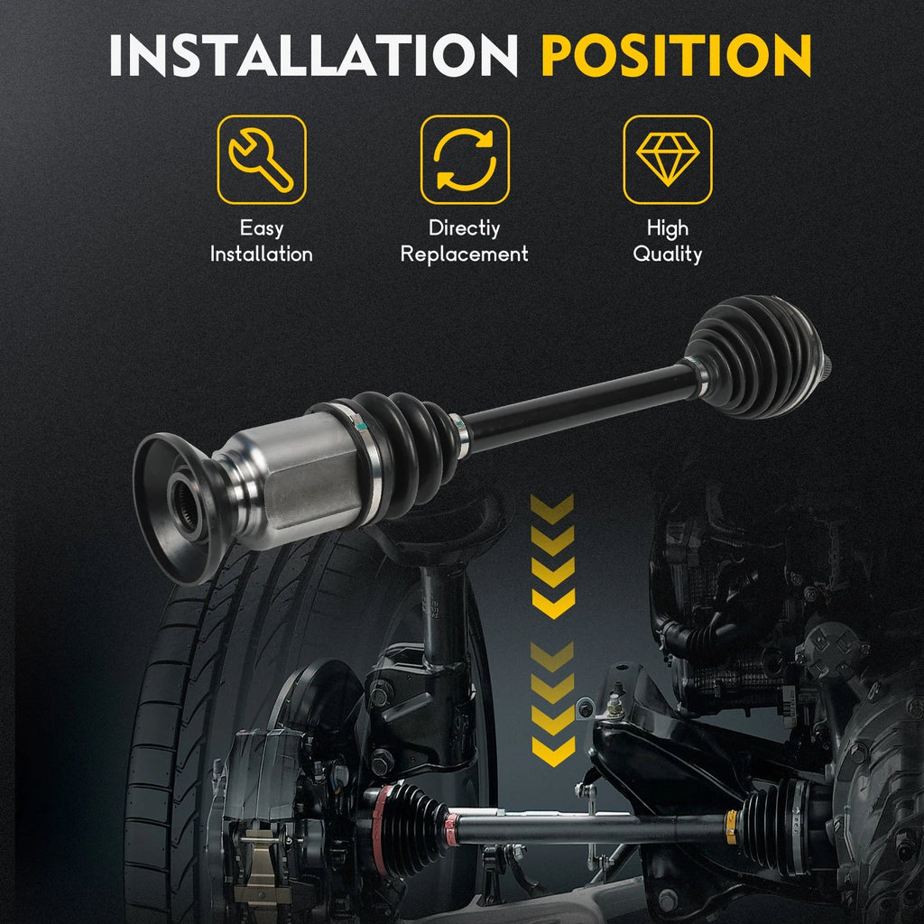 2X CV Axle Assembly for Audi Q3 Quattro Volkswagen Tiguan