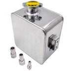 2.5L Aluminum Water Coolant Radiator Overflow Tank for Universal Car
