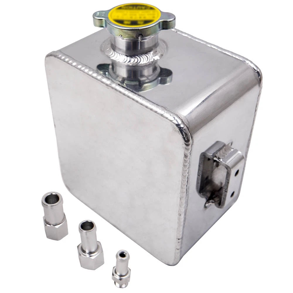 2.5L Aluminum Water Coolant Radiator Overflow Tank for Universal Car