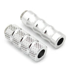 6mm Foot Peg Gear Shift Brake Lever Toe Peg Pedal for Universal Motorcycle Silver
