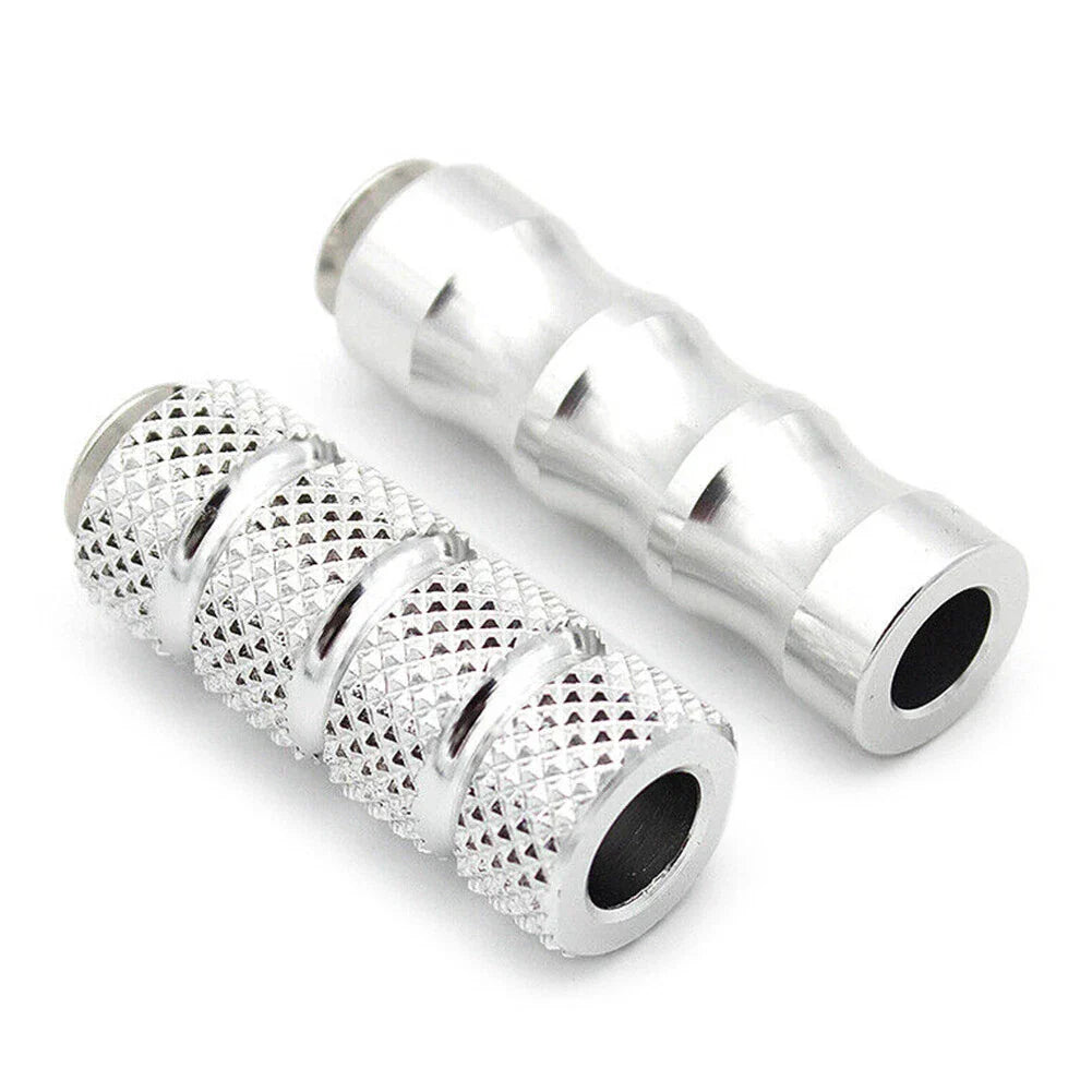 6mm Foot Peg Gear Shift Brake Lever Toe Peg Pedal for Universal Motorcycle Silver