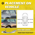 2pcs Chrome Exterior Door Handle for Honda Accord (2008–2012)