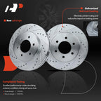 Front Drilled Brake Rotor & Pad Set for Ford F-150 (2005-2008)