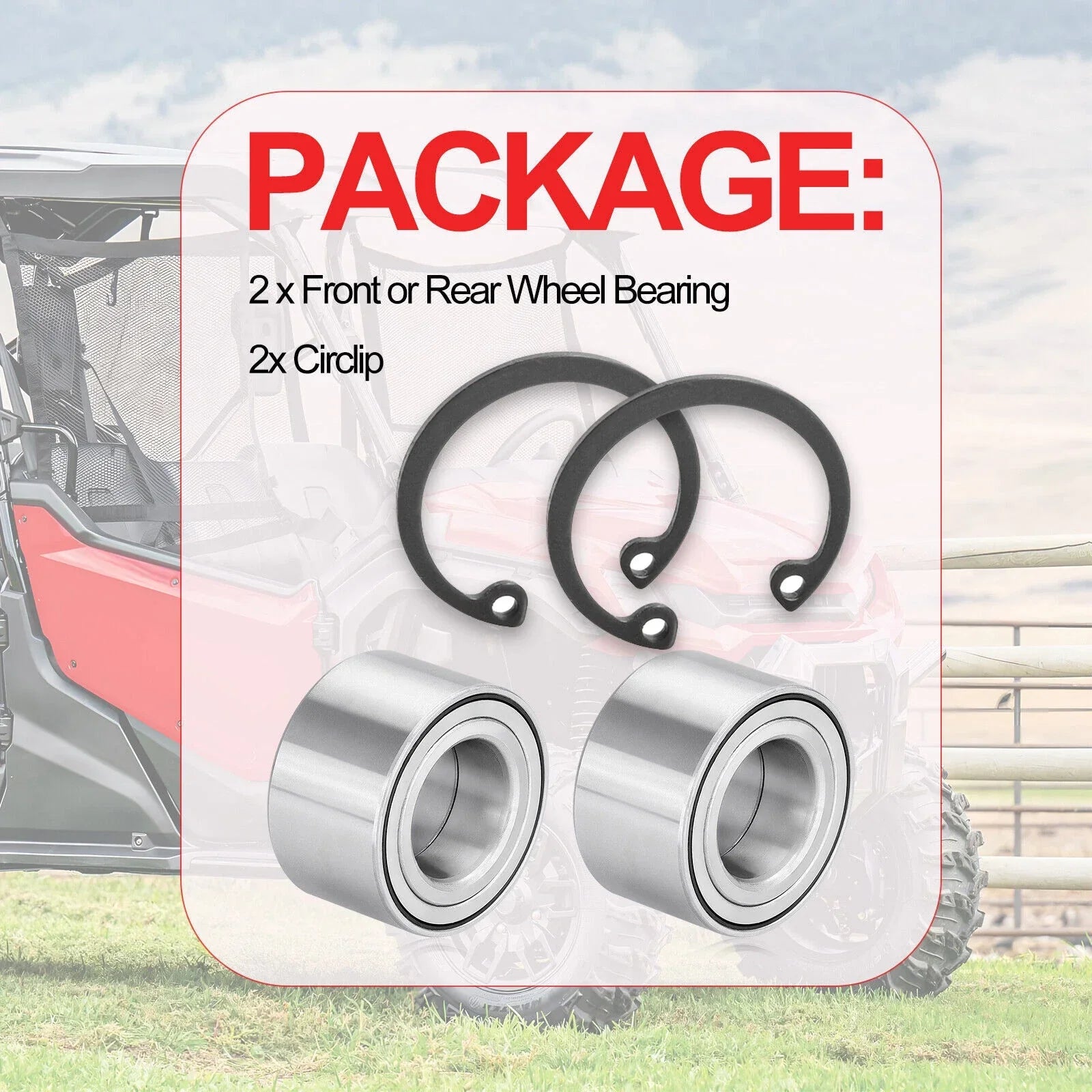 Rear Wheel Bearing for Honda Pioneer 520 / Pioneer 700 (2015-2024)