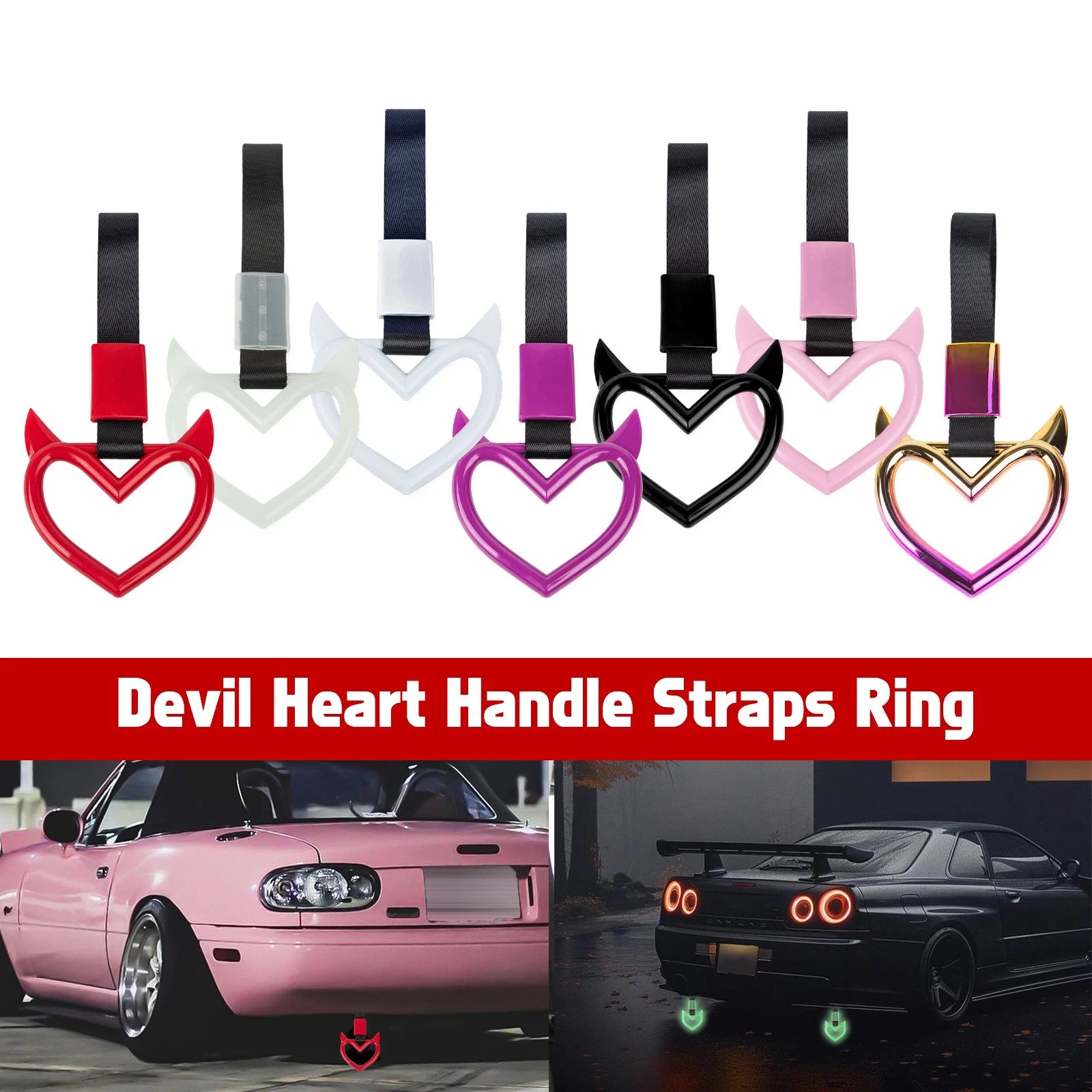 Devil Bumper Warning Hand Strap for Car Hang Ring Handle (2010–2020)