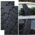 2X Customizable Metal Car Stickers for B Pillar Decoration
