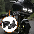 Pair Fairing Air Duct for Harley Road Glide Special FLTRXS (2015–2024) ABS Black