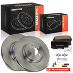 Front Disc Brake Rotors & Ceramic Pads for Mercedes-Benz E550 (2007–2009)