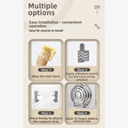 Stainless Steel Pot Lid and Cutting Board Rack for Kitchen (Wall Mounted)