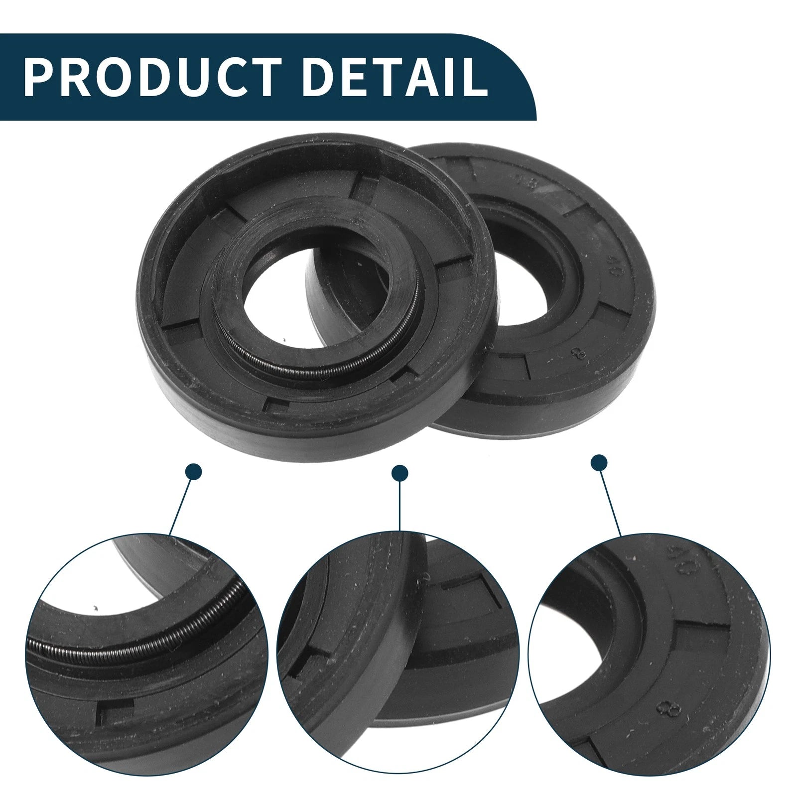 Set of 5 Oil Seal Rotary Shaft Seal NBR Rubber 18x40x8mm
