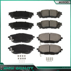 Set of 4 Ceramic Brake Pads for Toyota C-HR (2020) D2065 D1805