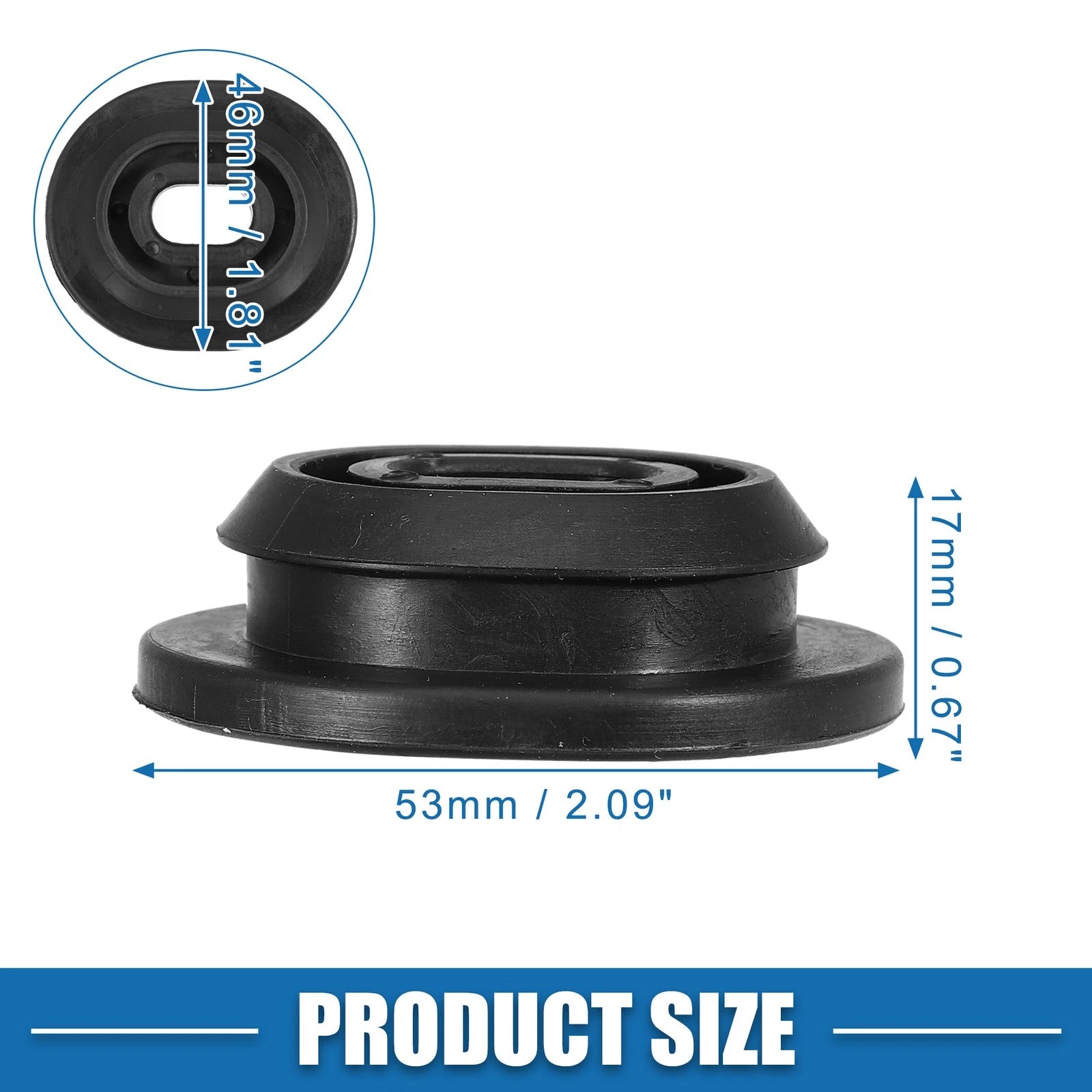 Set of 2 Radiator Mount Bushings 1K0121367F for Volkswagen Audi 