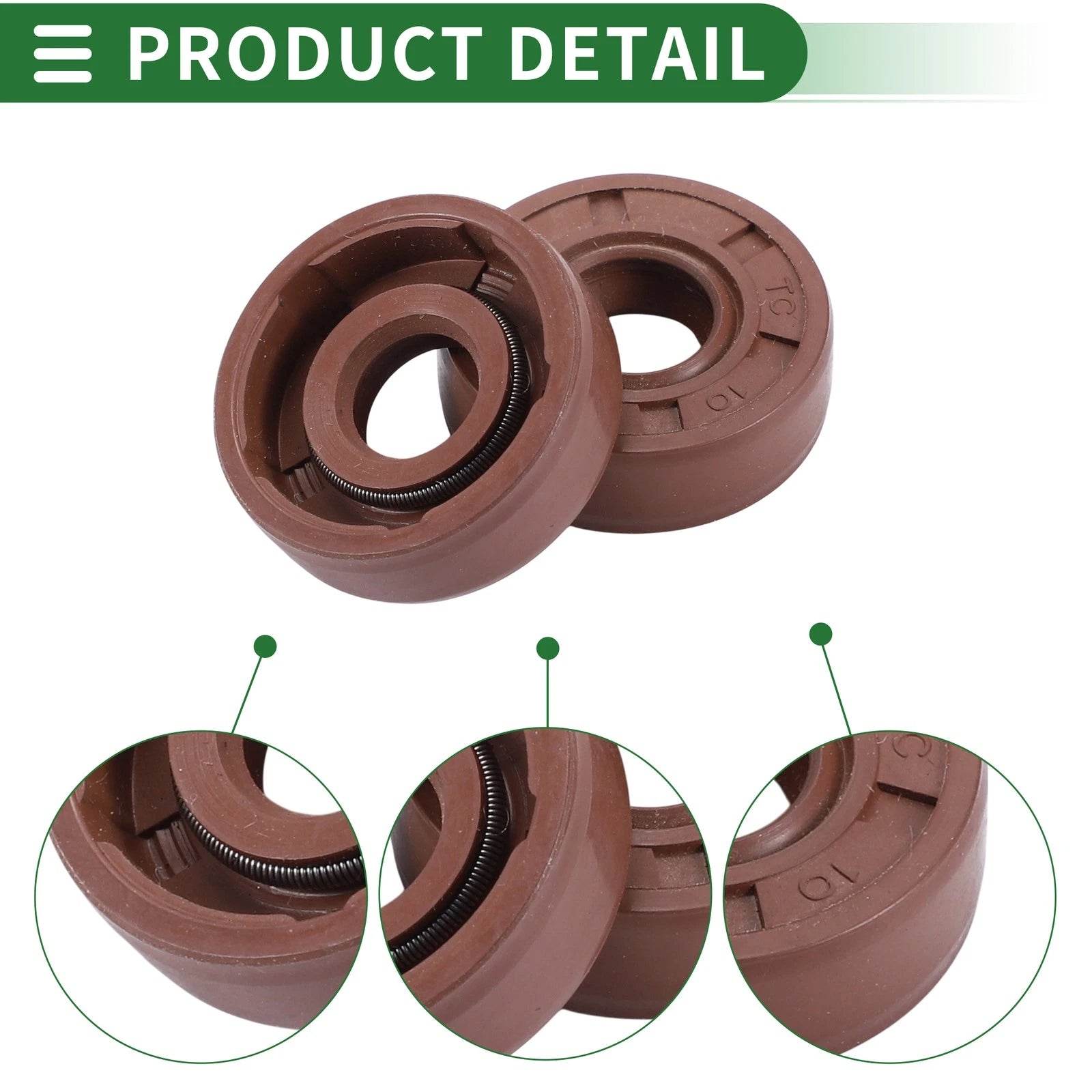 Set of 5 Oil Seal Rotary Shaft Seal 10x25x8mm for Various Models