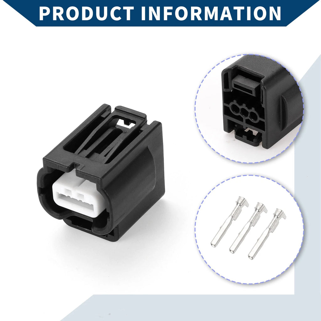 3 Pin Fog Light Reversing Lamp Connector Plug for Honda 