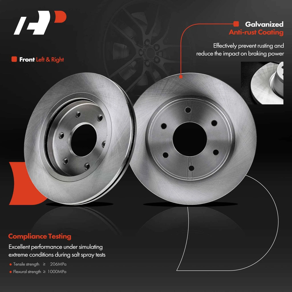 Disc Brake Rotors & Ceramic Pads for Nissan Titan (2004–2023)