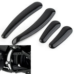 4 Pcs Curved Swingarm Frame Inserts for Harley Softail 2008-2023 Black