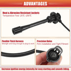 Set of 4 Spark Plug Wires for Toyota Tacoma (No. 9091922387)