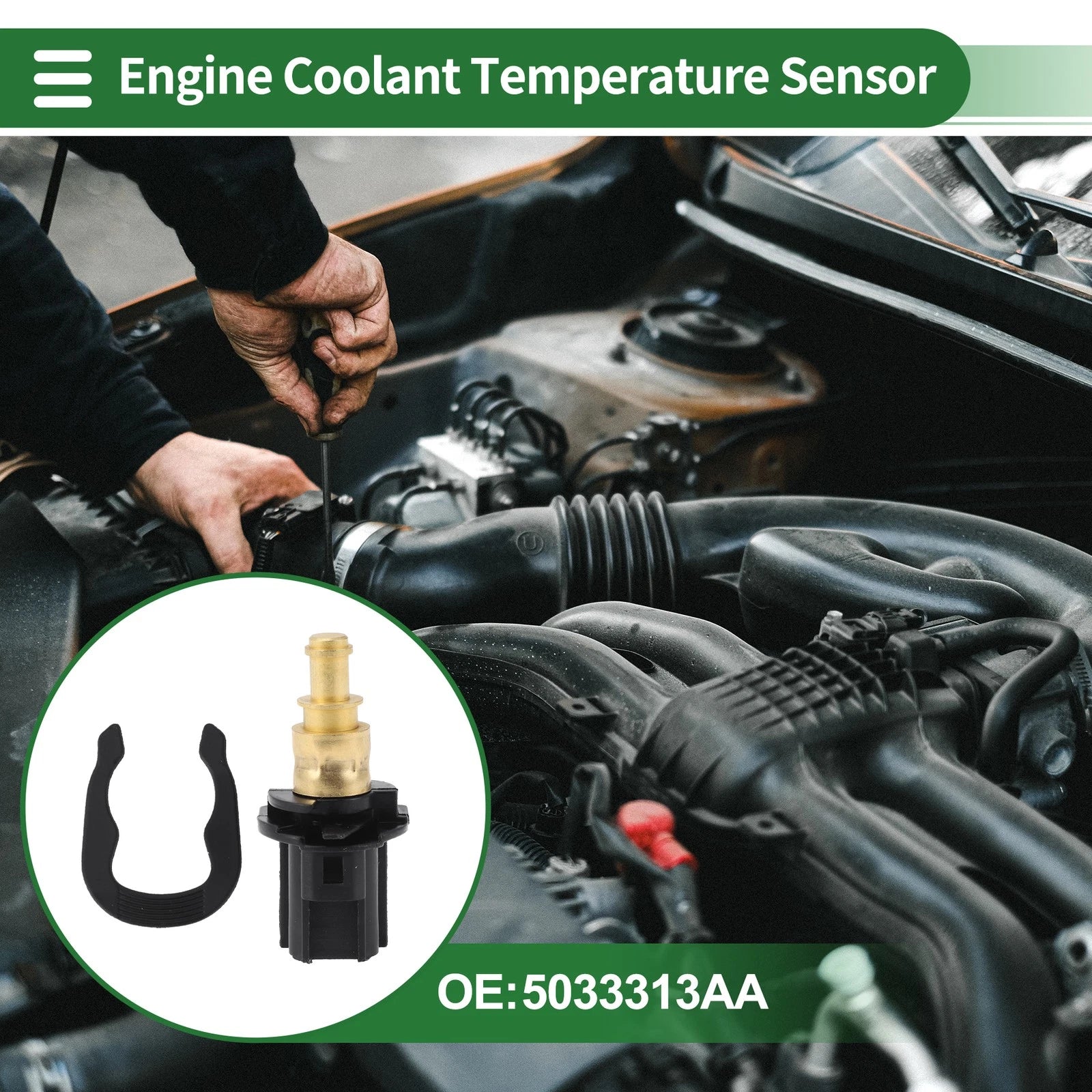 Engine Coolant Temperature Sensor No. 5033313AA for Dodge Journey (2015)