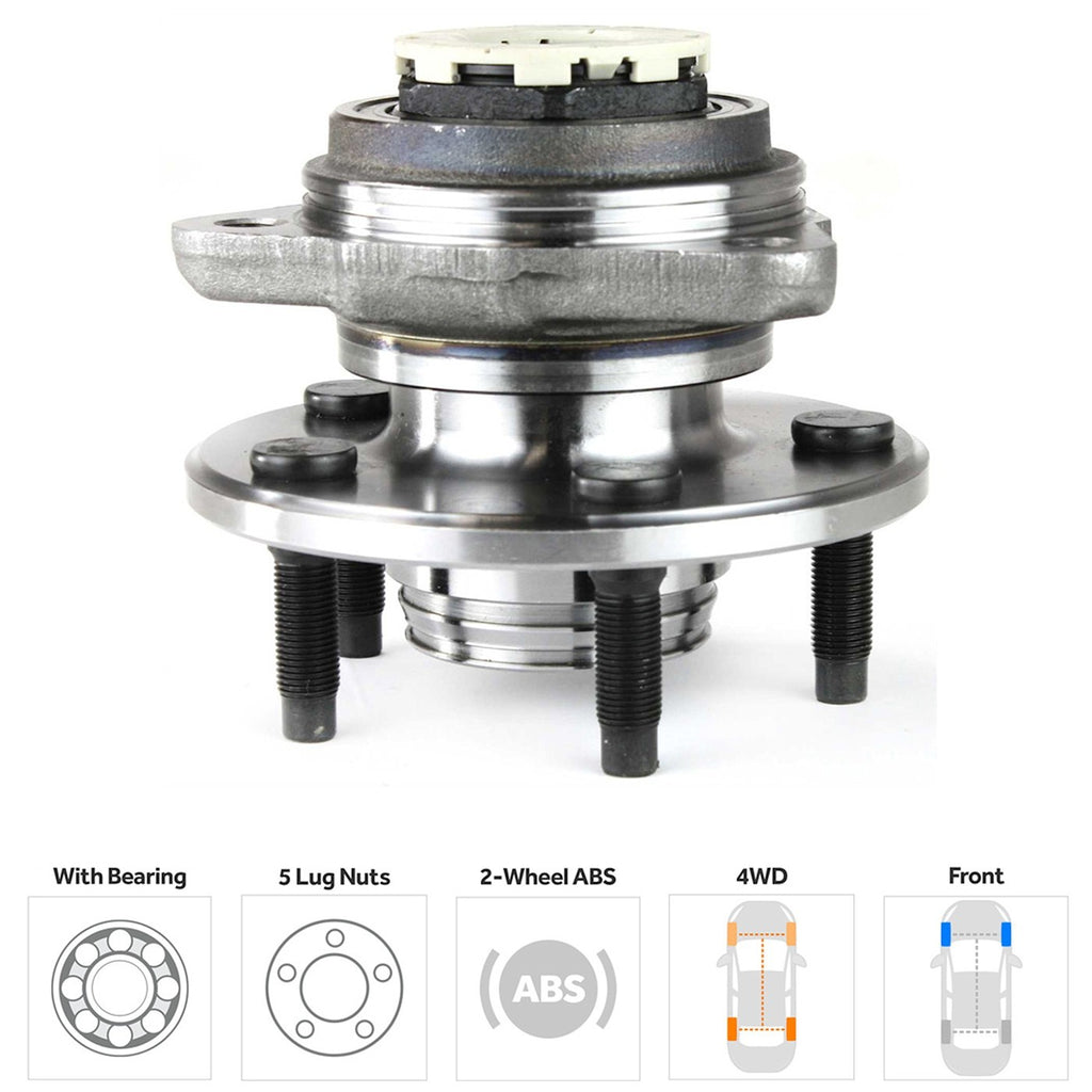Set of 2 ABS Wheel Hubs for Ford Ranger 4WD 4X4