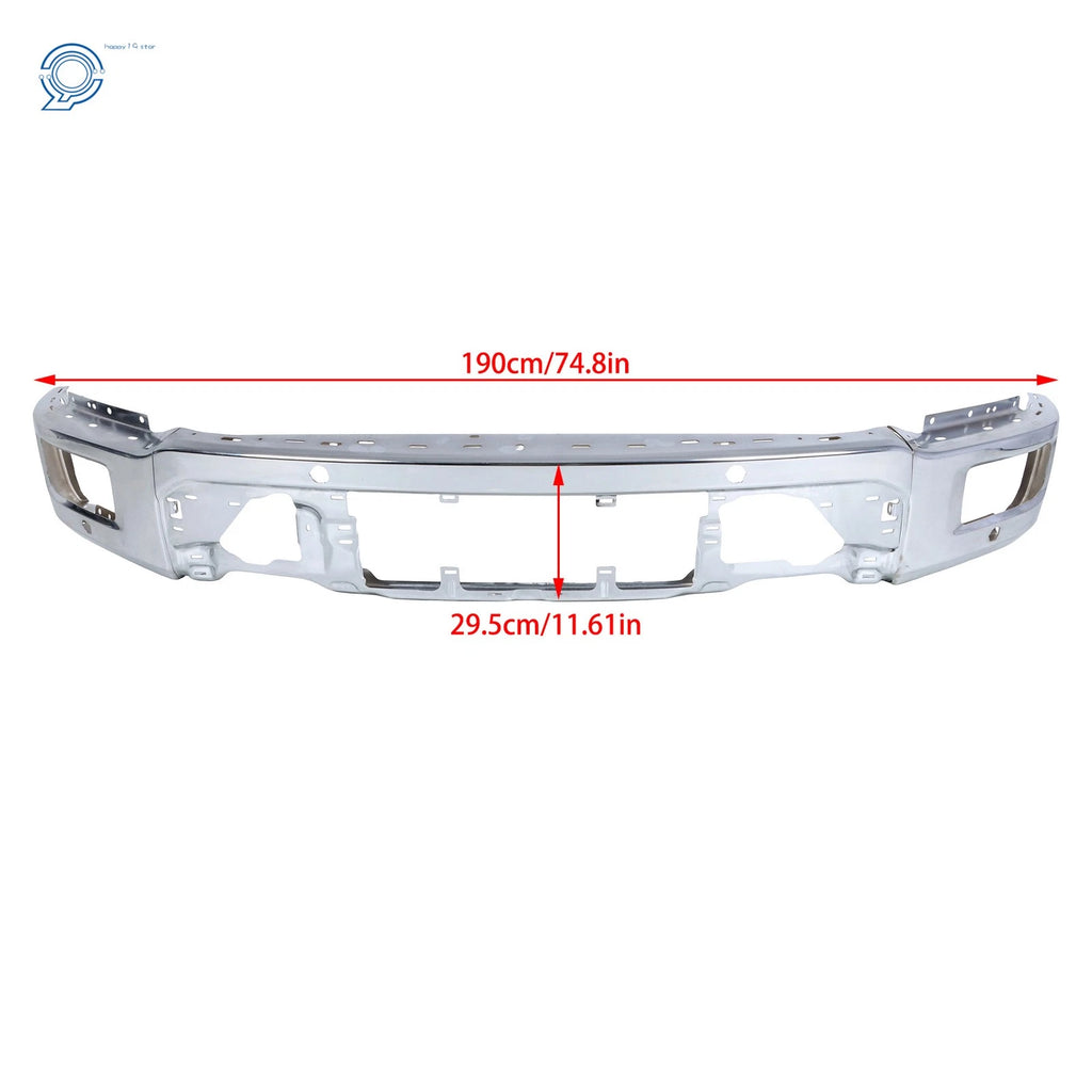 Steel Front Bumper Face Bar Split for Ford F150 (2024–2025) Chrome
