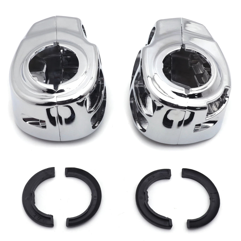 Chrome Switch Housing Cover Kit for Harley Touring Trike Street Glide (2014–2016)