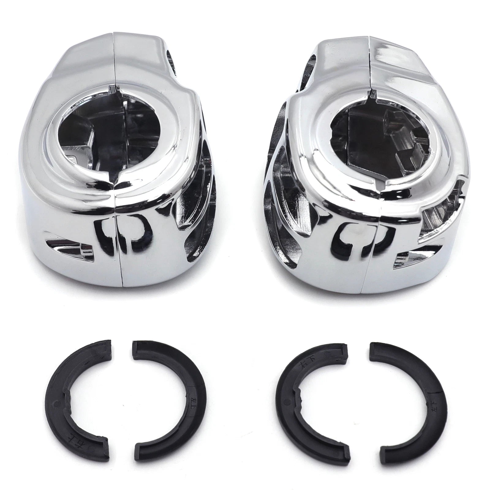 Chrome Switch Housing Cover Kit for Harley Touring Trike Street Glide (2014–2016)