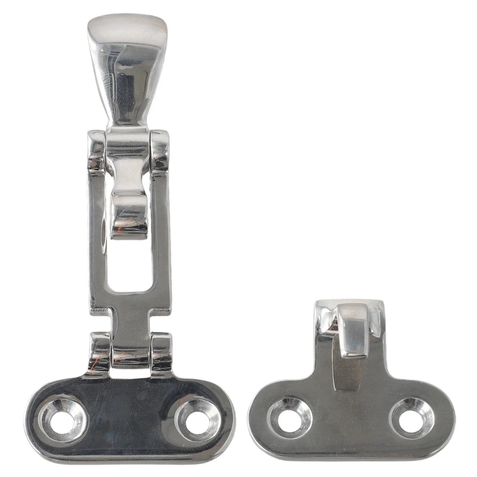 Boat Lock Hatch Deck Hinge with Adjustable Latch Fastener for Assured