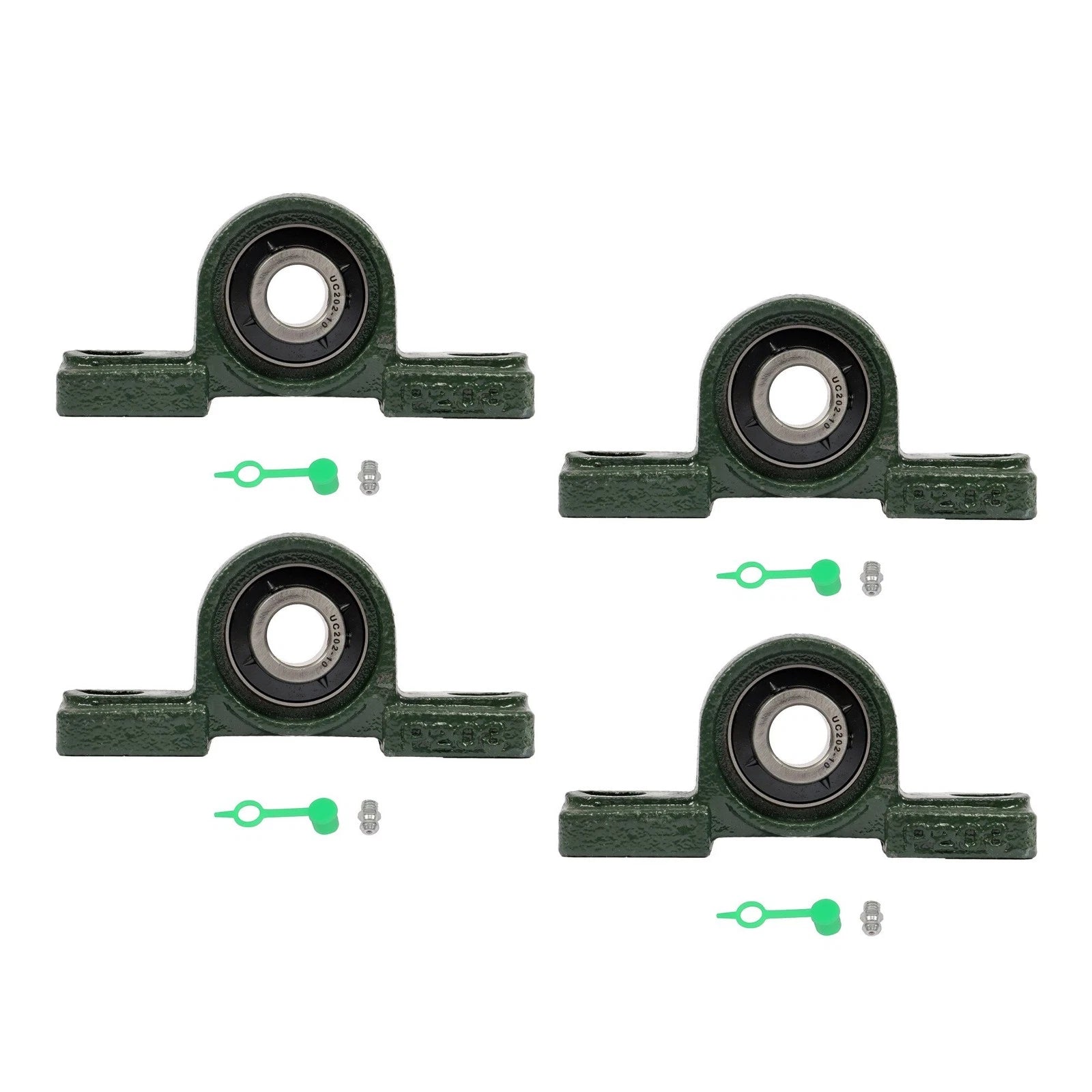 Set of 4 Pillow Block Mounted Ball Bearings UCP202-10 5/8" Bore