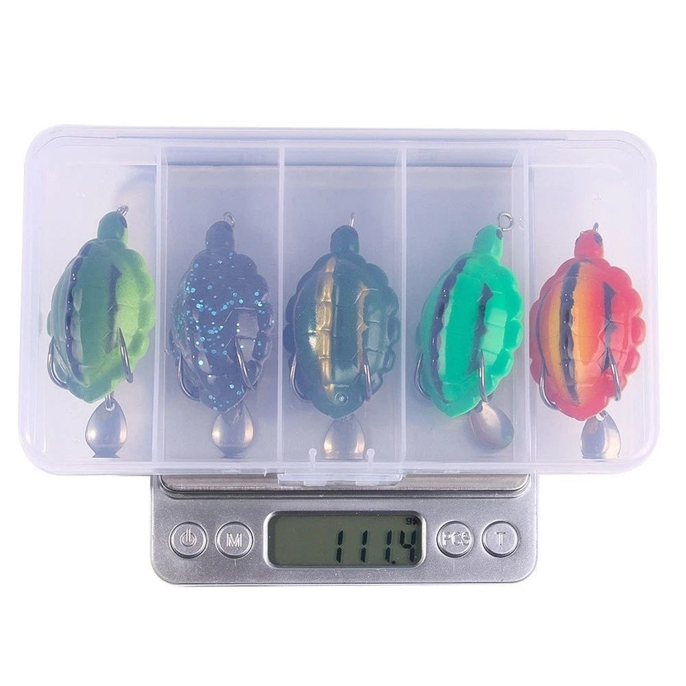 Soft Silicone Turtle Frog Lure 5.5cm 13.4g for Blackfish (Outdoor Angling)
