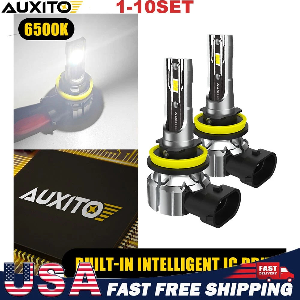 2X LED Headlight Bulbs for H8 H11 (6500K)