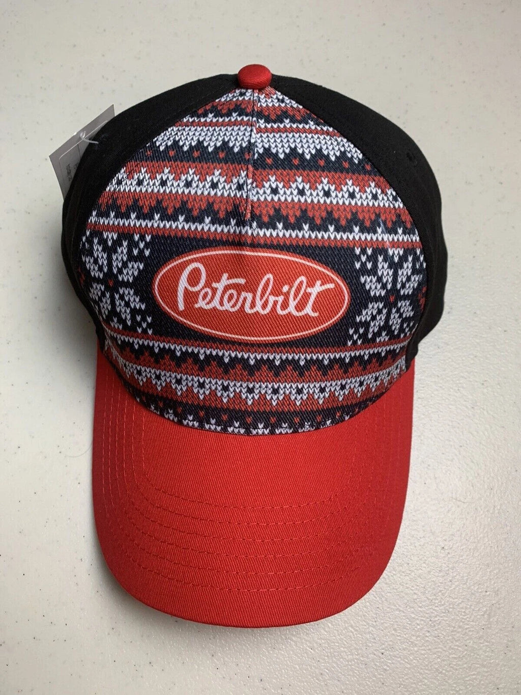 Peterbilt Ugly Christmas Sweater Adjustable Cap Hat