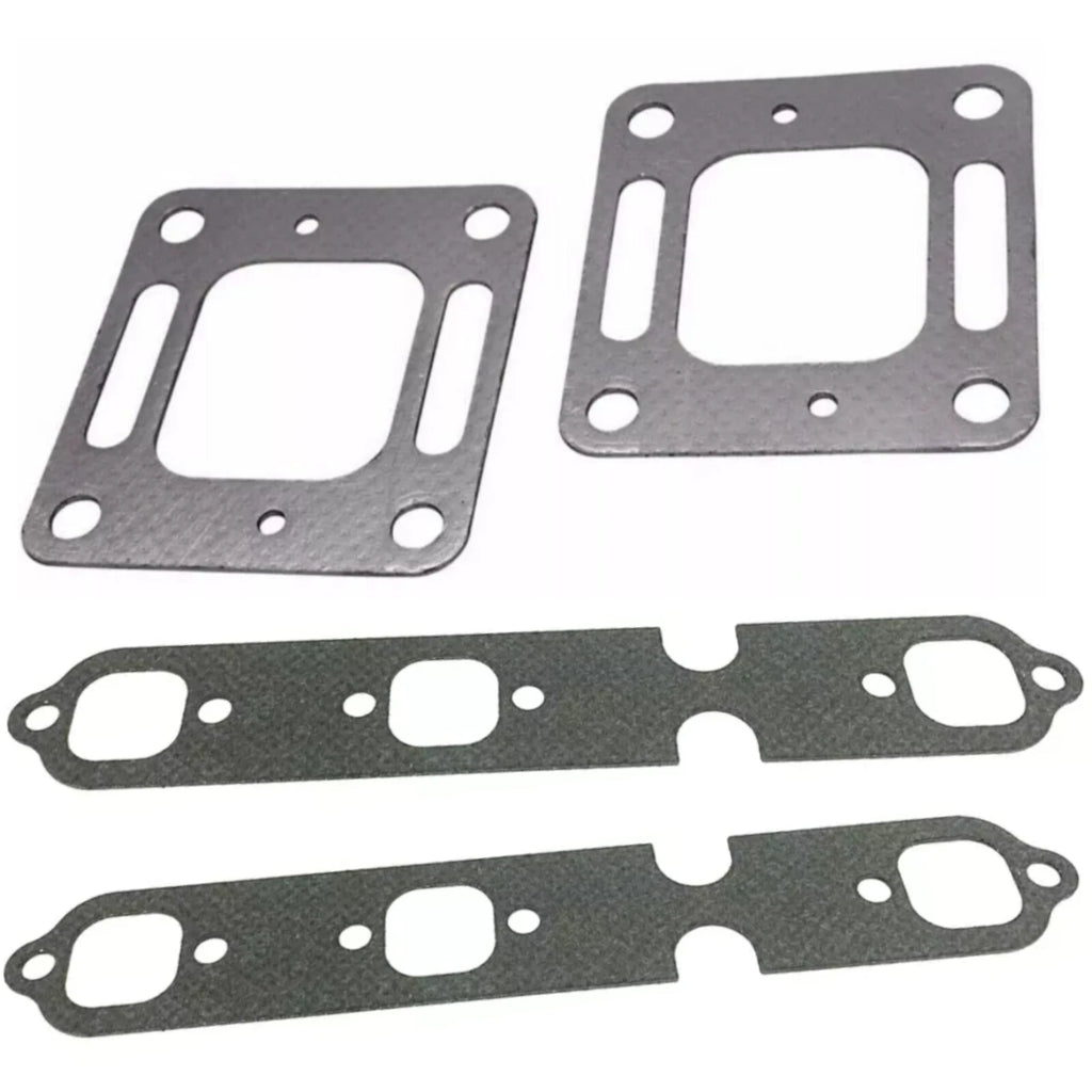 Set of 2 Exhaust Riser Elbow Gaskets for Mercruiser 4.3L V6 (27-863724, 27-99757)
