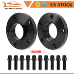 2X 20mm 5x112 Hubcentric Black Wheel Spacers for BMW 320i (2020–2022)