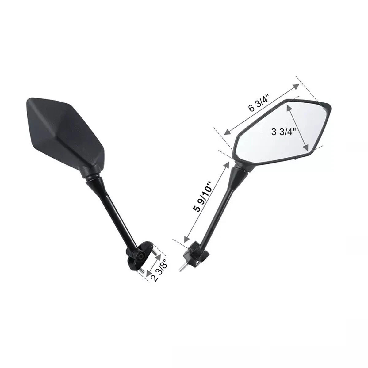 Rearview Side Mirrors for Kawasaki Z1000 (2011–2014), Ninja 650 (2009–2016)