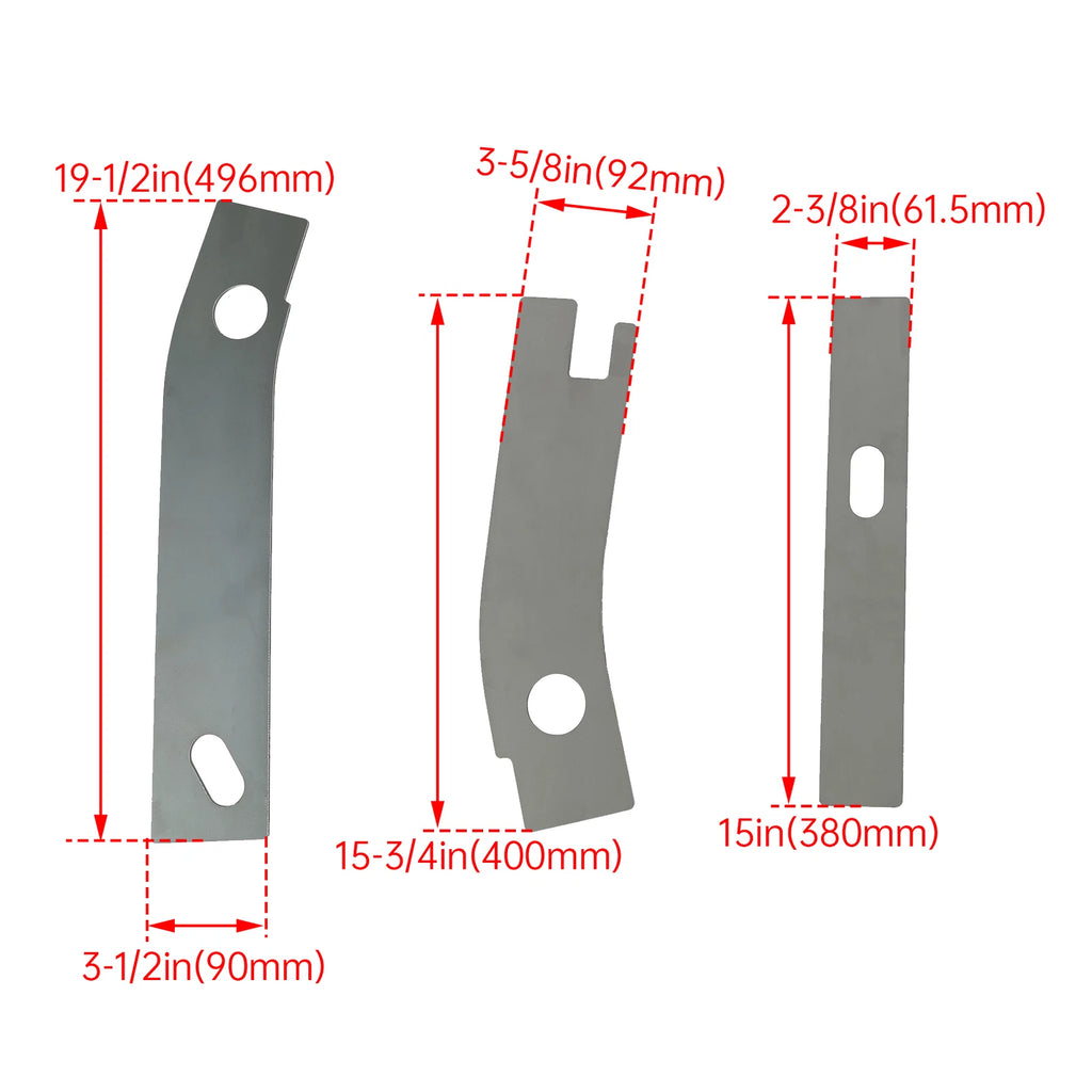 Rear Frame Repair Weld Plates Patch for Jeep Wrangler YJ (1986–1995)