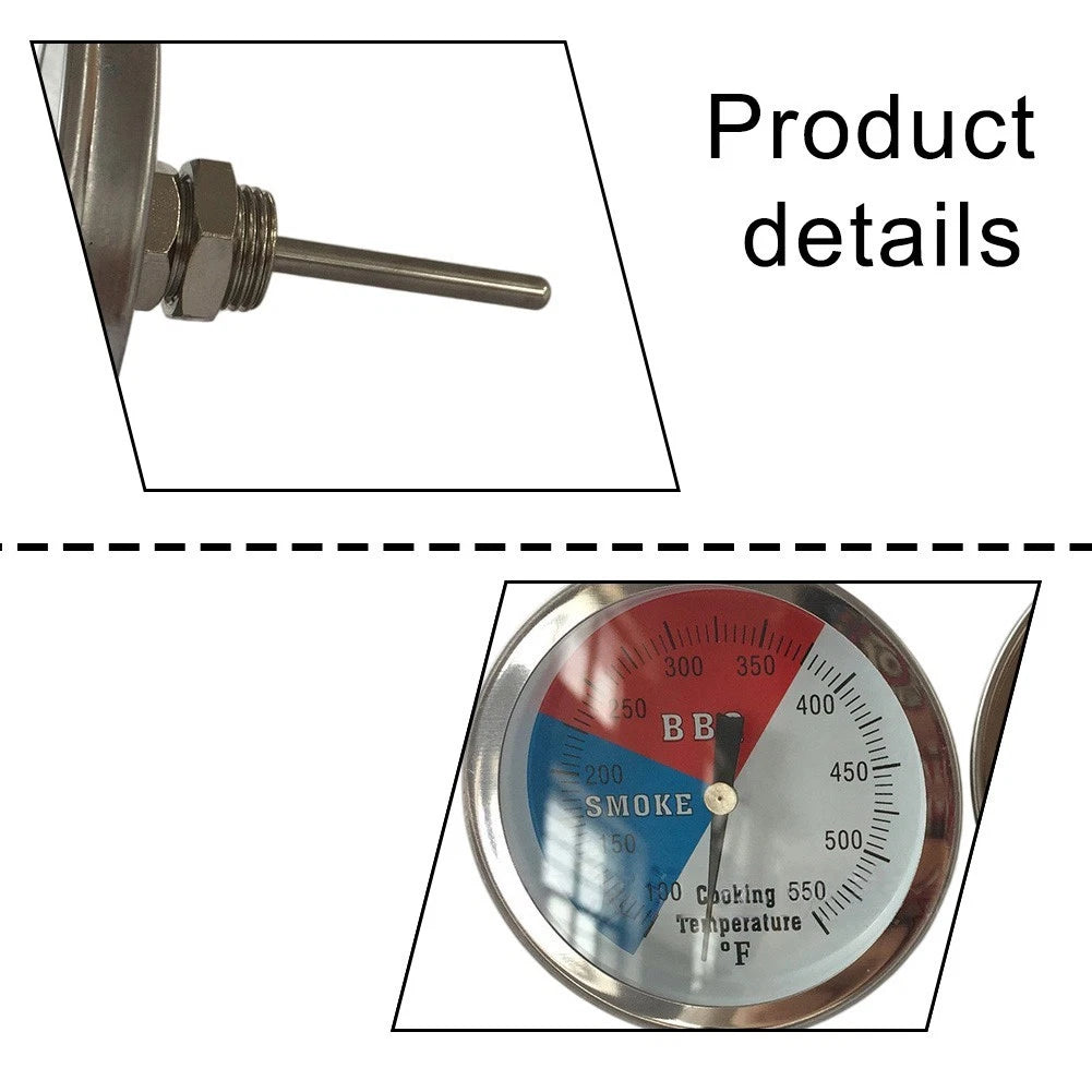 Oven Thermometer for JX-21J (100-500°F) Stainless Steel Bimetallic 80mm
