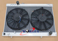 Aluminum Radiator + Fans for Toyota Supra Mark 3 MA70 MA71 3.0L (86-93)