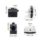 PTC Starter Relay 3 Pin 47 Ohm for Refrigerator Motors (Universal)