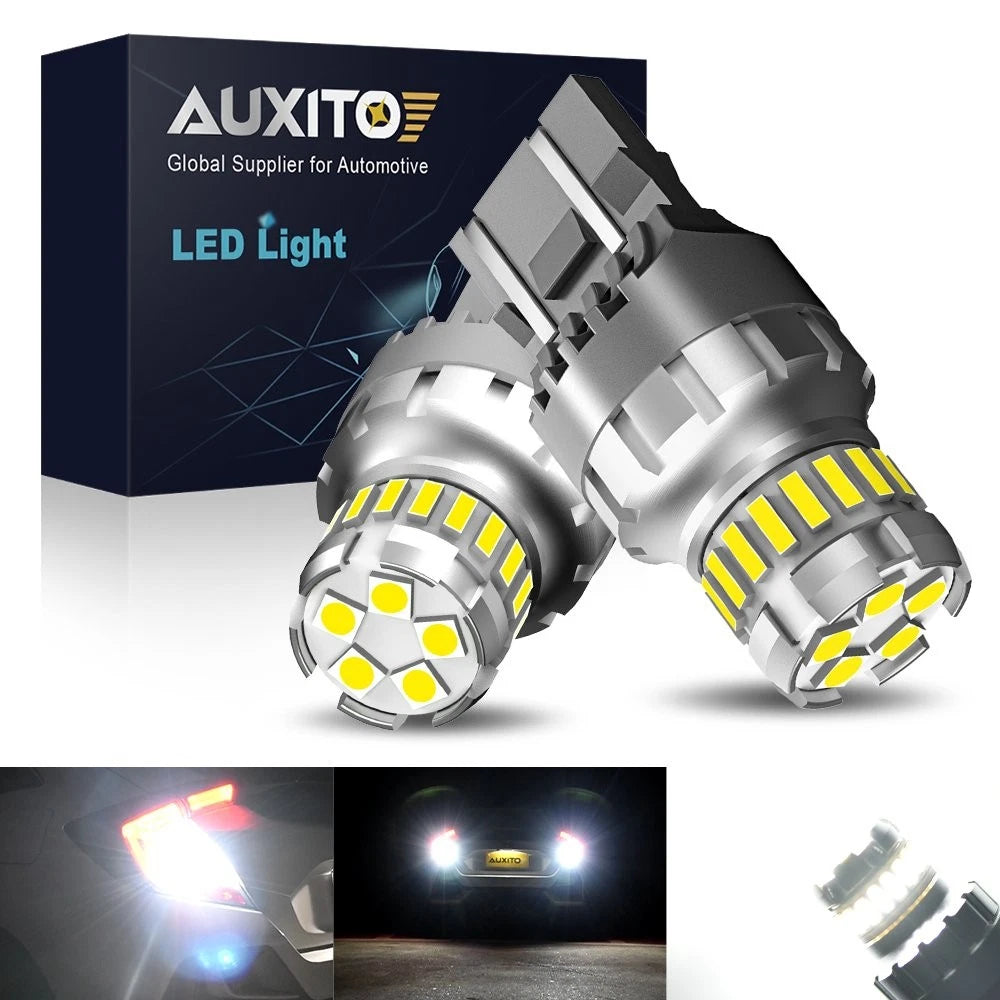2X 7443 7440 LED 6500K Reverse Backup Brake Stop Parking Light Bulbs