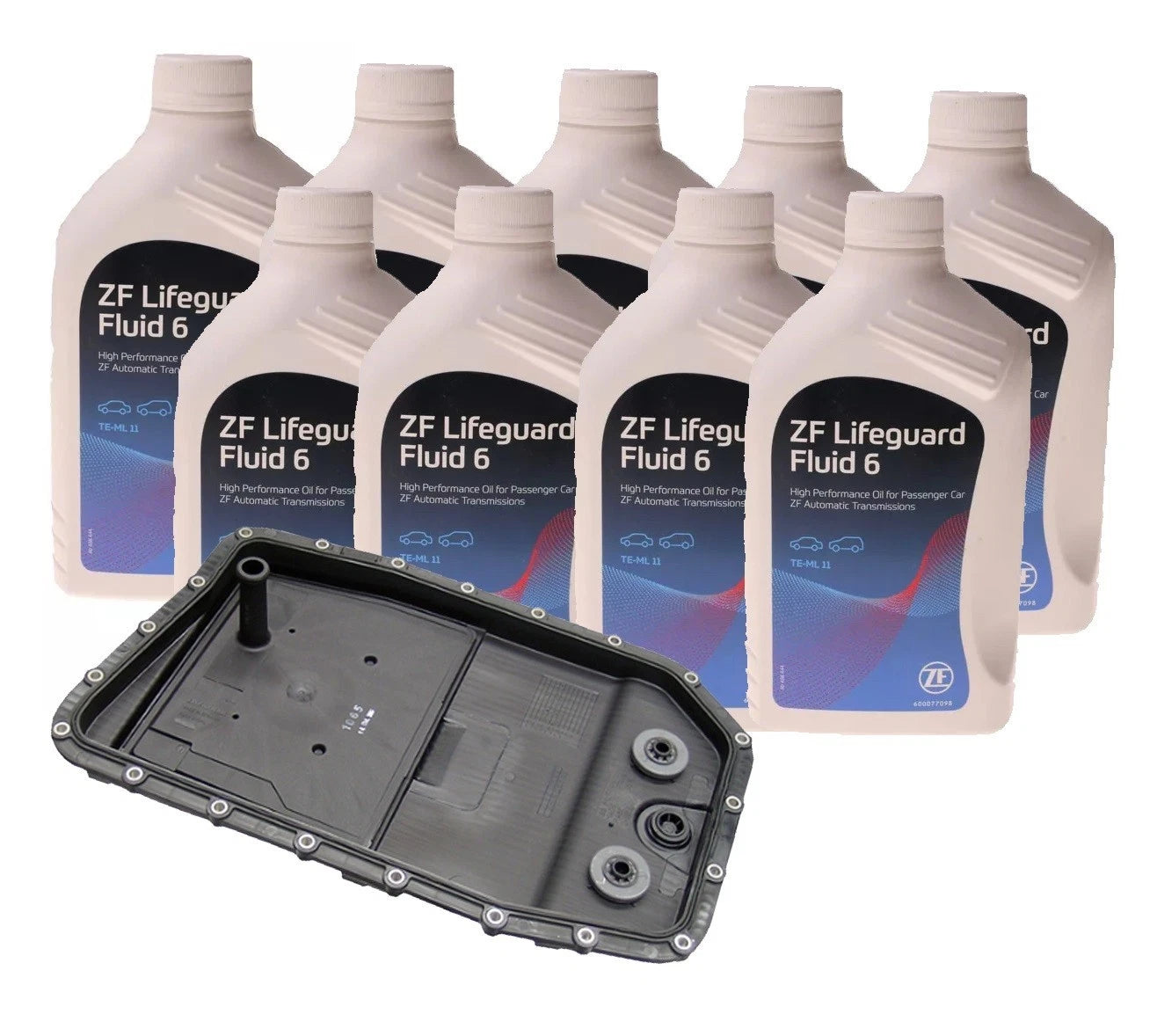 ZF Oil Pan and Filter Kit with 9L Fluid for BMW GA6HP26Z