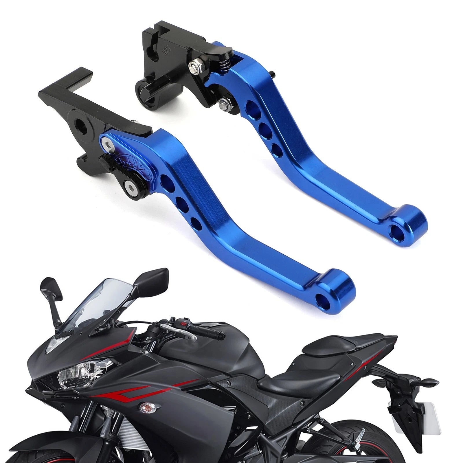 Brake Clutch Levers for Yamaha YZF R3 R25 MT25 (2015–2017) Blue