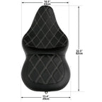 Driver Rider Passenger Seat for Harley Touring Street Road Glide (2009–2023)