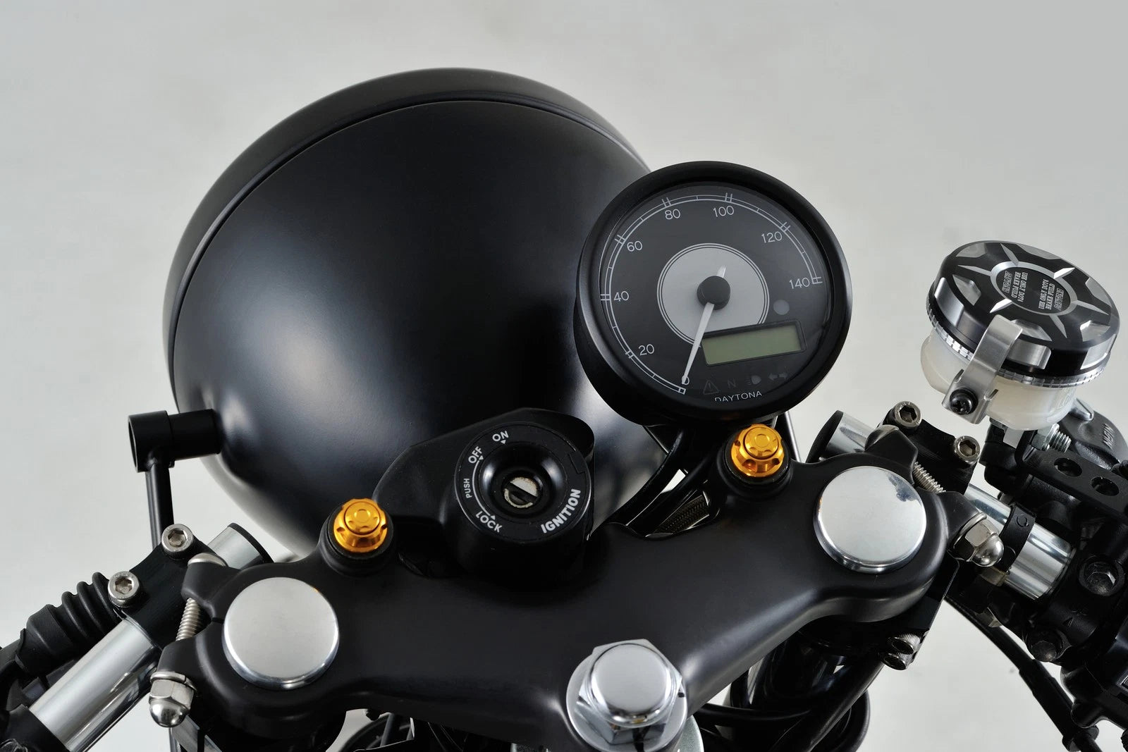 Speedometer 140 MPH for V-Twin Motorcycles (80mm, Black)