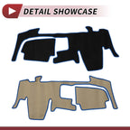 Dashboard Dash Cover Mat for Nissan Lukes 40 Series B44A (2020–2024) Black Blue