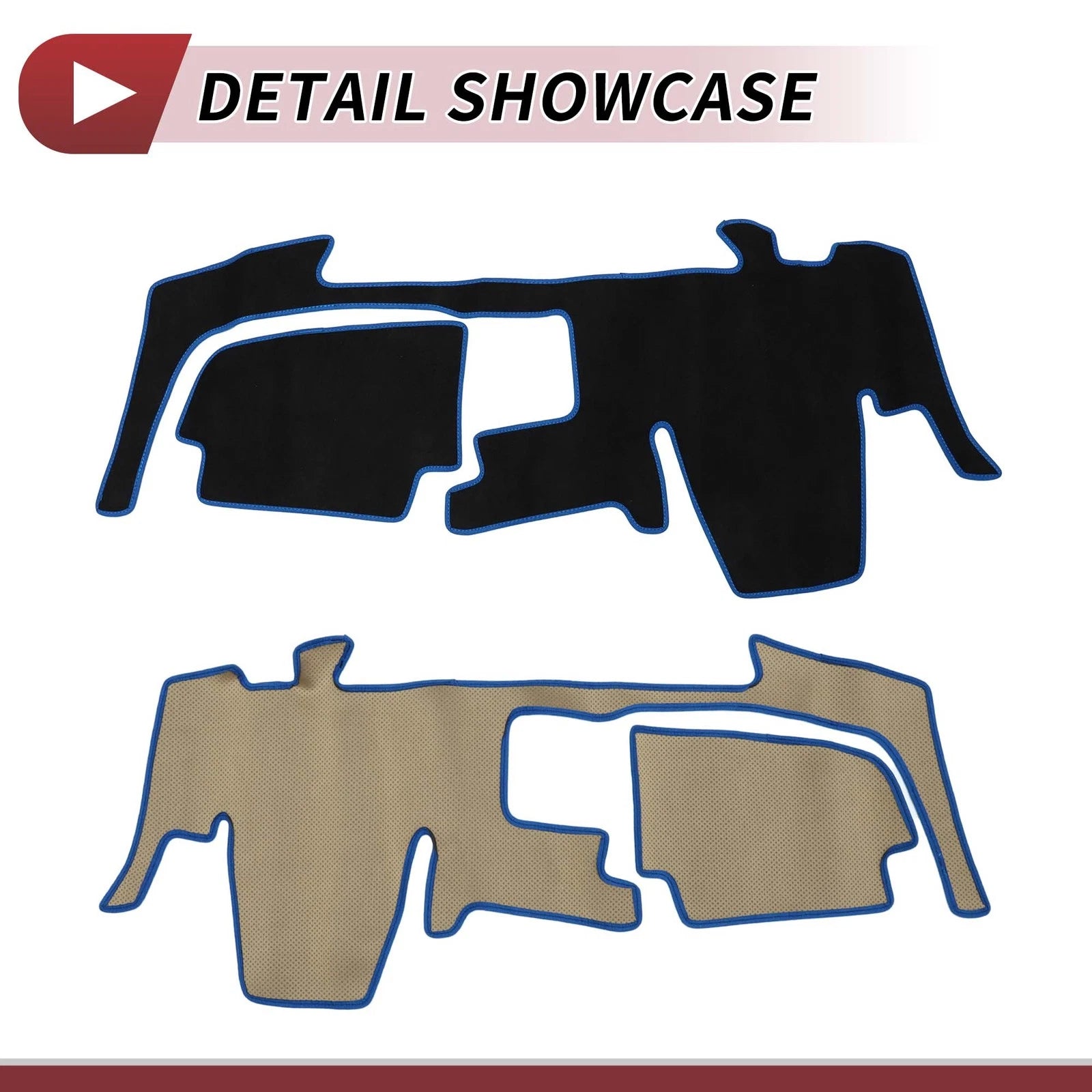 Dashboard Dash Cover Mat for Nissan Lukes 40 Series B44A (2020–2024) Black Blue