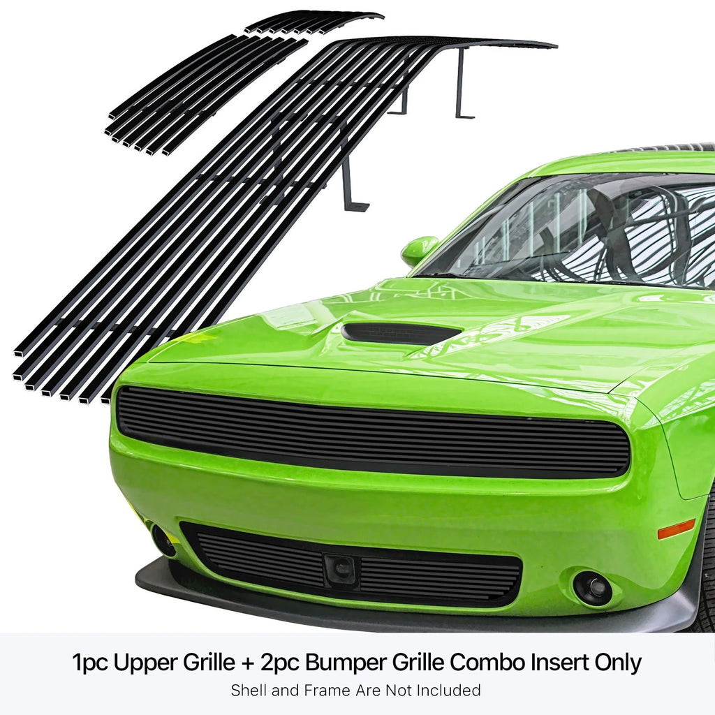 Phantom Stainless Black Billet Grille for Dodge Challenger (2015-2023)
