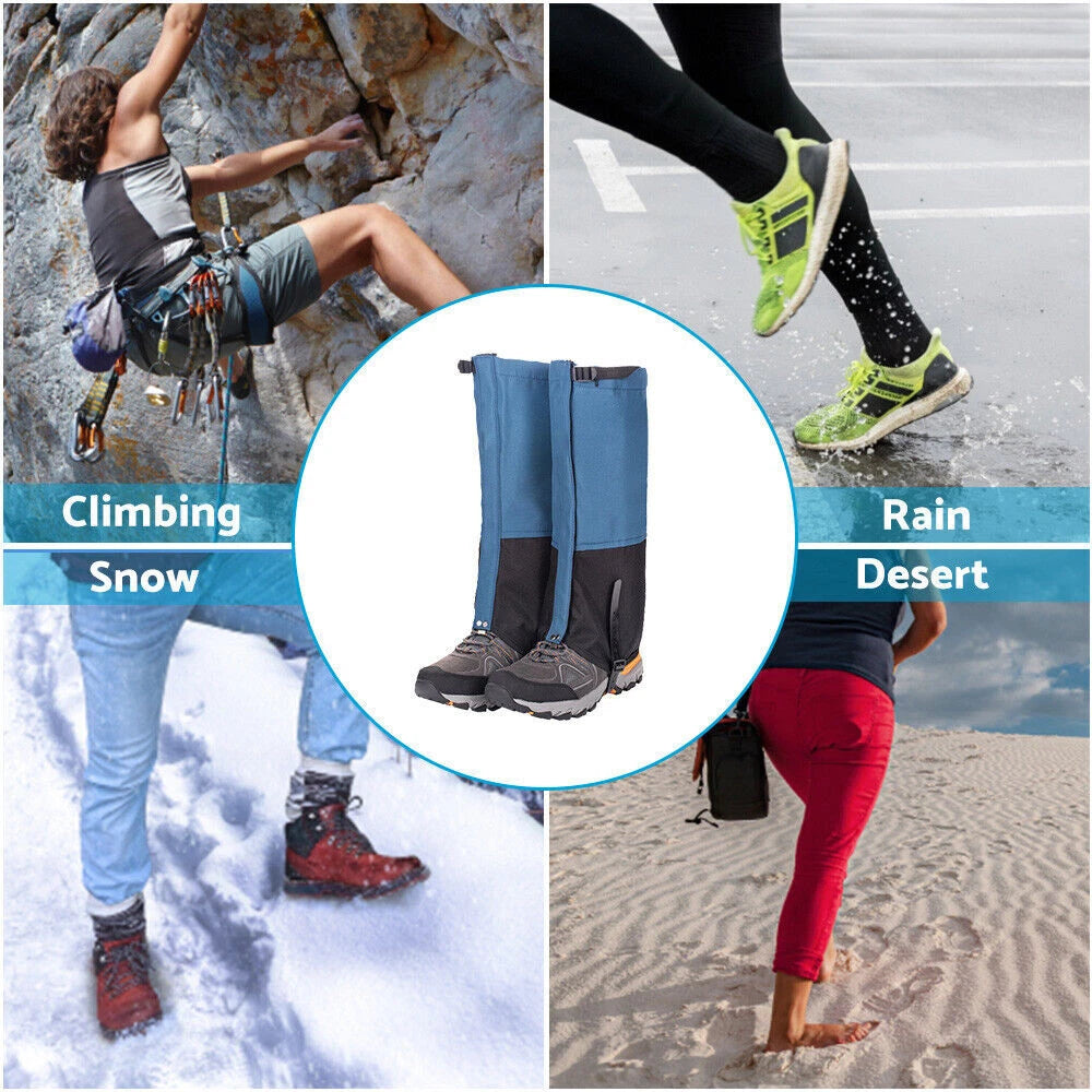 Waterproof Snow Hiking Gaiters for Boots (Universal Fit)