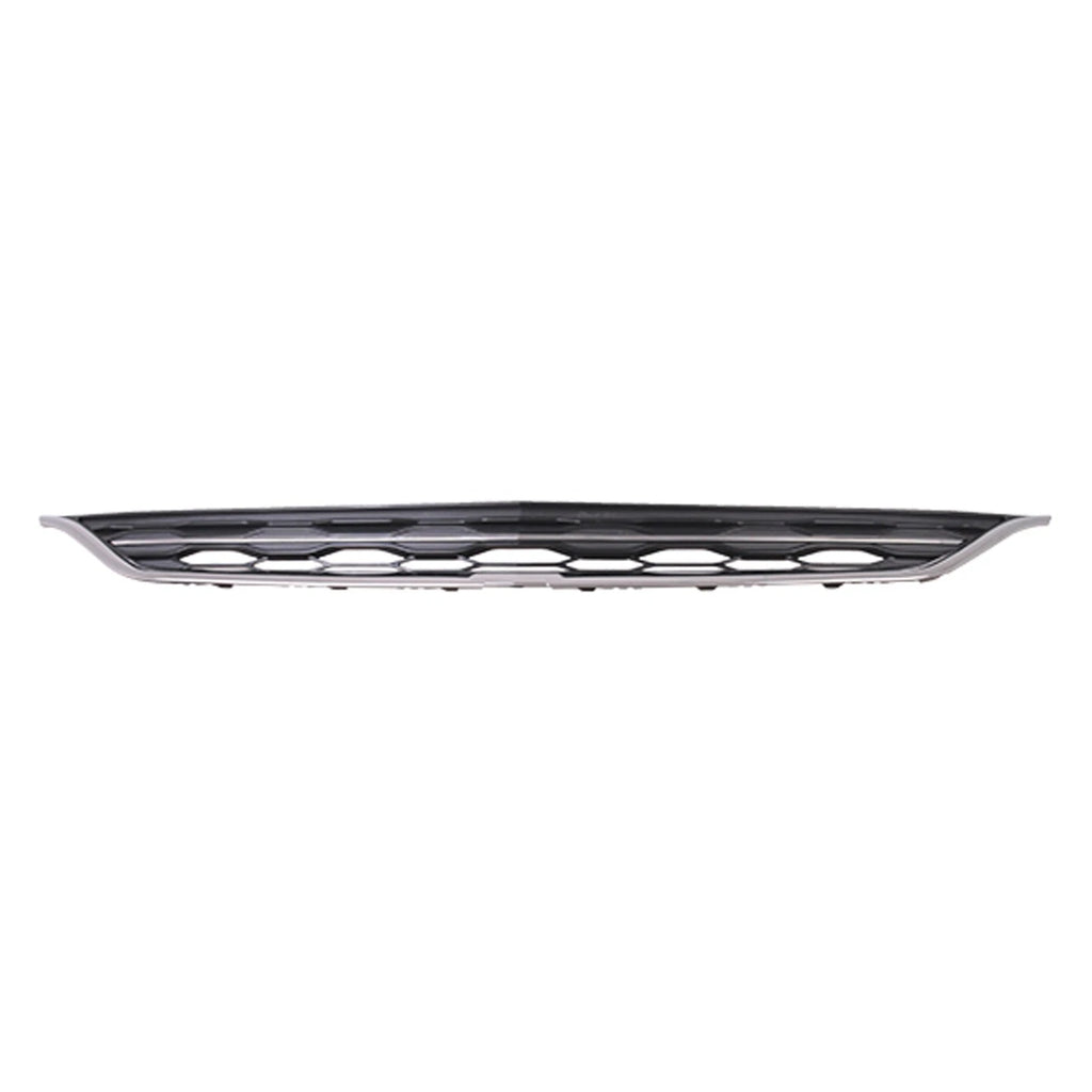Front Upper Grille Replacement Black Chrome Plastic for Chevy Malibu (2016–2018)