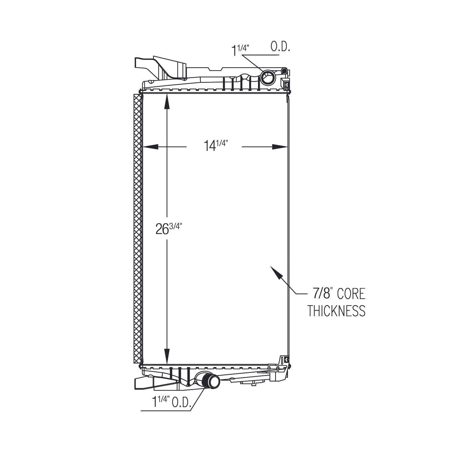 Replacement Plastic/Aluminum Radiator (See compatibility Chart)